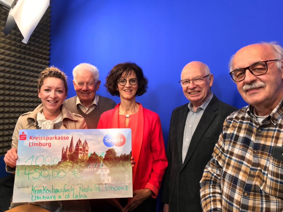 Spende für den Fernsehsender des „Krankenhausfunk Radio St. Vincenz Limburg e. V.“