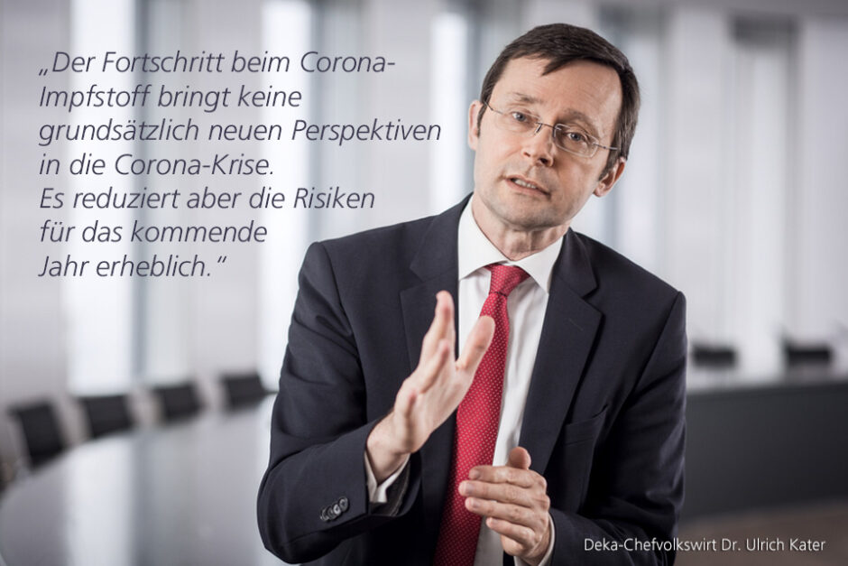 Kolumne Dr. Ulrich Kater, Chefvolkswirt der DekaBank: Licht am Ende des Corona-Tunnels