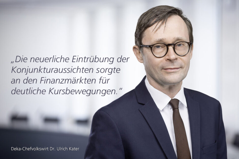 Kolumne Dr. Ulrich Kater, Chefvolkswirt der DekaBank: Konjunktur und Aktienmärkte im Sinkflug