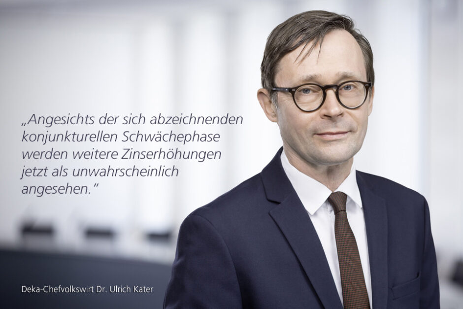 Kolumne Dr. Ulrich Kater, Chefvolkswirt der DekaBank: Zinsgipfelkreuz in Sicht